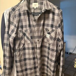 Herschel Supply Company Gray Plaid Shirt